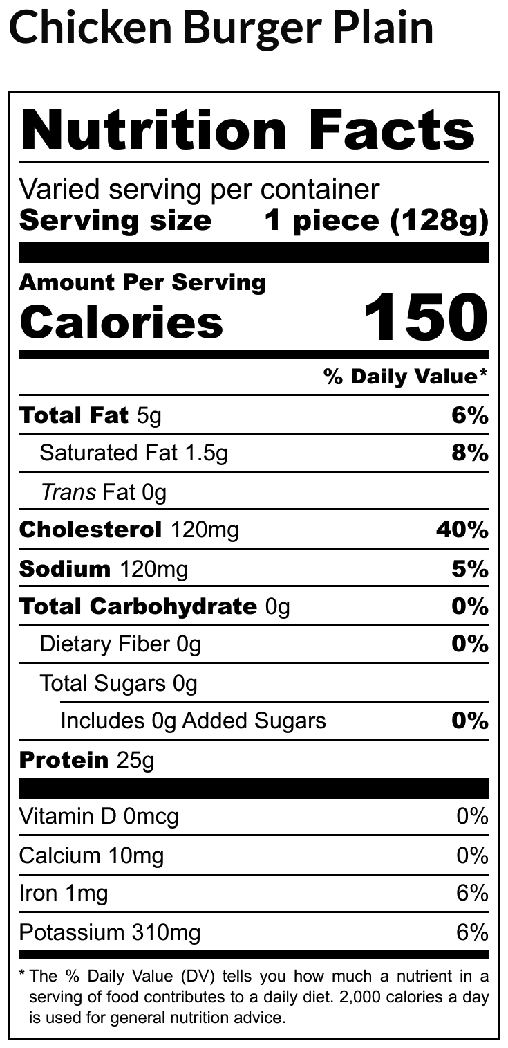 MINI CHICKEN BURGER PATTY – 10 PCS (500GMS)