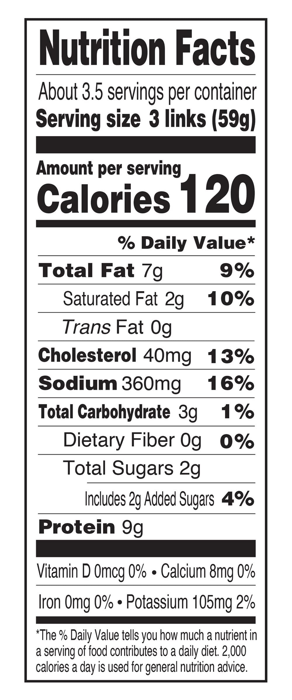 CHICKEN BREACKFAST SAUSAGES 500GMS
