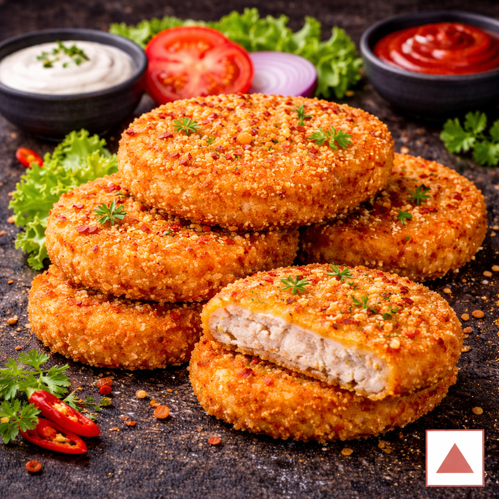 MINI CHICKEN BURGER PATTY (10PCS) 500GMS