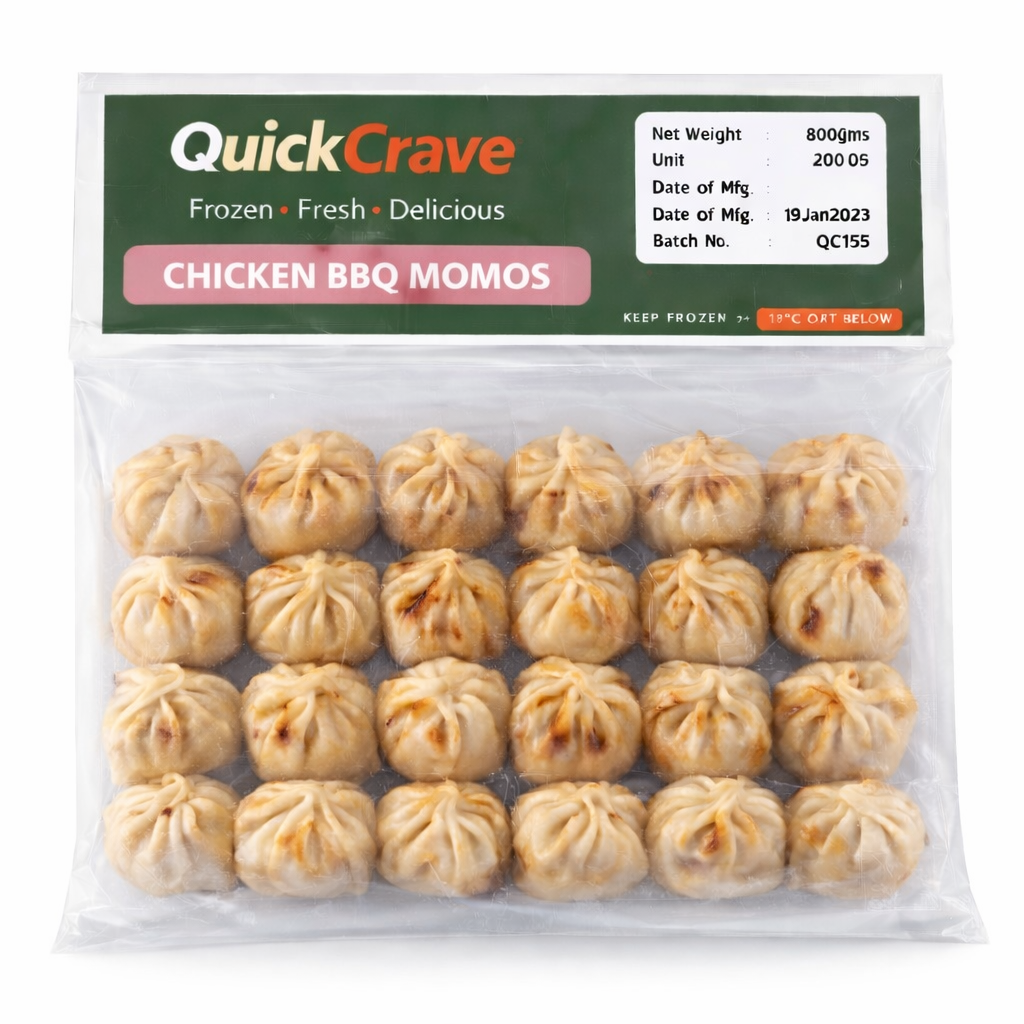 CHICKEN BBQ MOMOS (20 PCS) 500GMS