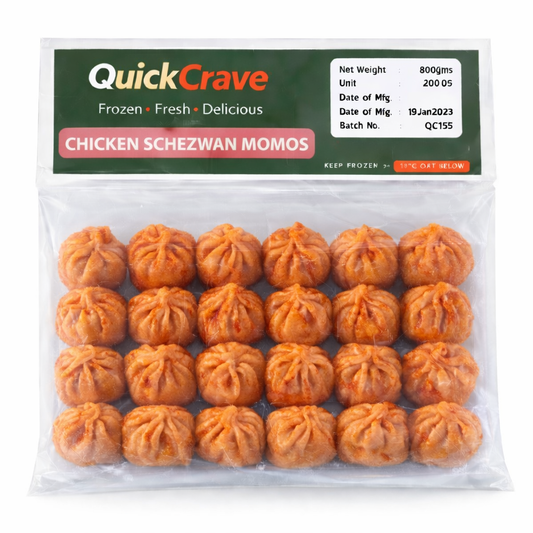 CHICKEN SCHEZWAN MOMOS (20 PCS) 500GMS