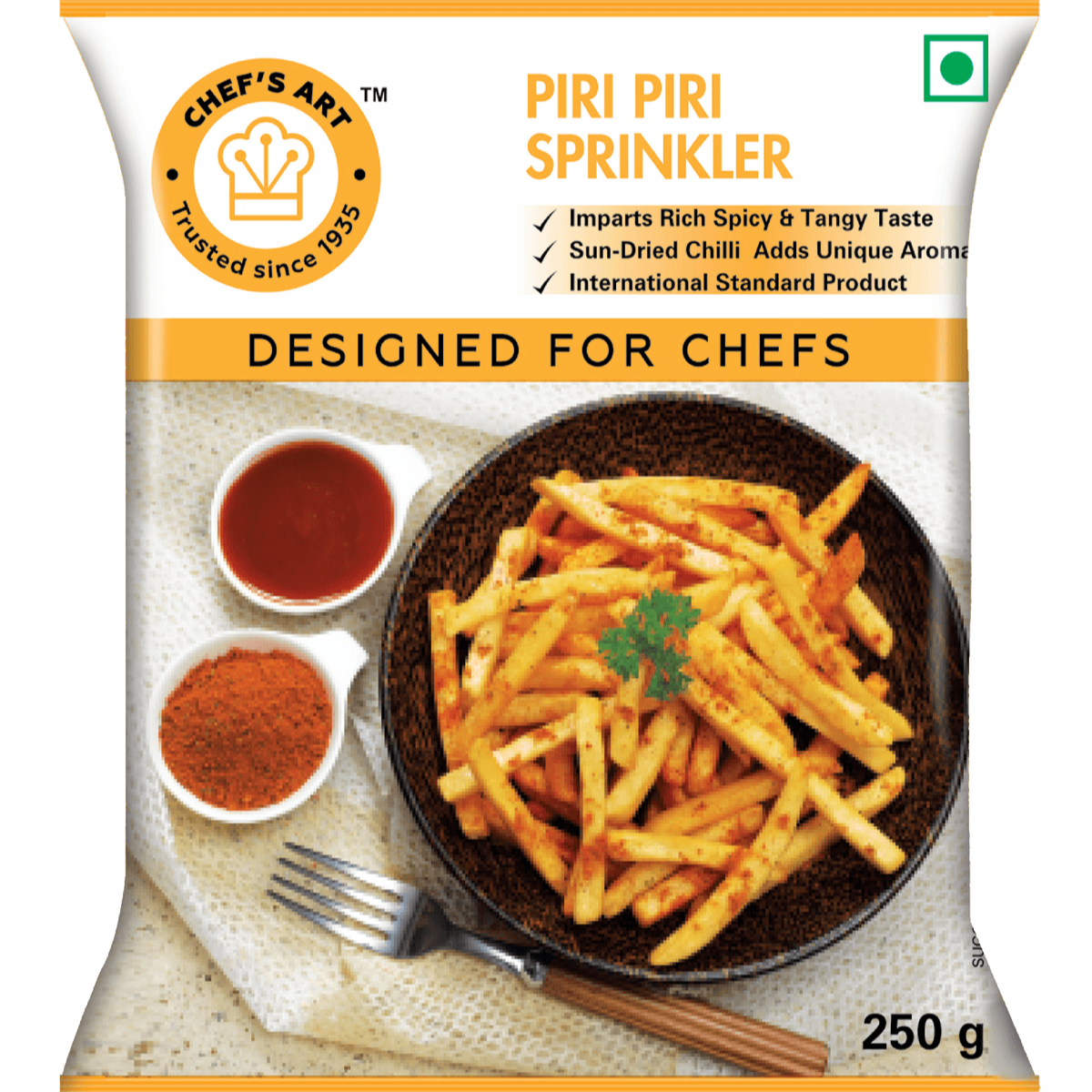 CHEF'S ART PIRI PIRI SPRINKLER 250GMS