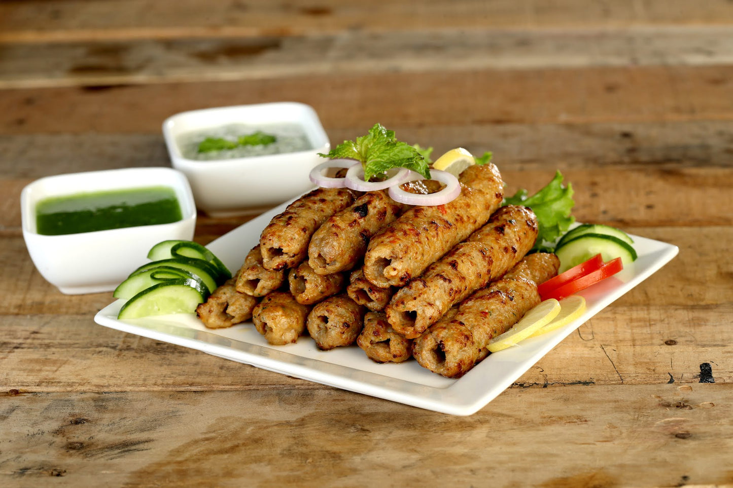 CHICKEN HARIYALI SEEK KABAB 500GMS