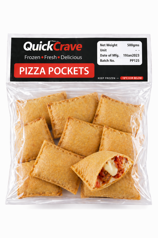 PIZZA POCKETS 500GMS