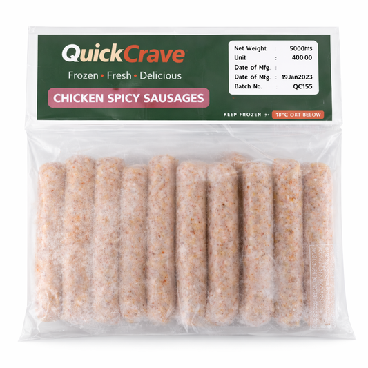 CHICKEN SPICY SAUSAGES 500GMS