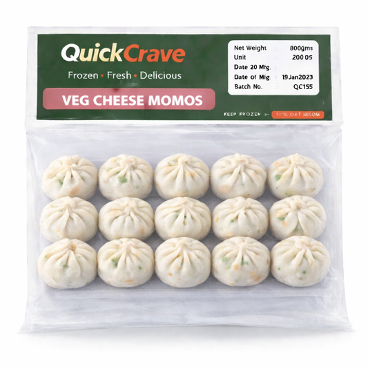 VEG CHEESE MOMOS (20 PCS) 500GMS