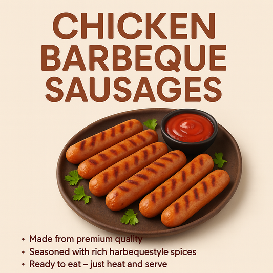 CHICKEN BARBEQUE SAUSAGES  500GMS