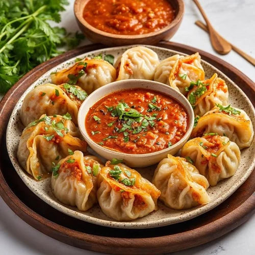 CHICKEN SCHEZWAN MOMOS 500GMS (20 PCS)
