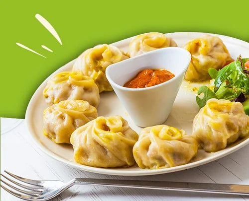 VEG CHEESE MOMOS 500GMS (20 PCS)